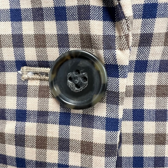 J. Crew Alfie Blazer Size 00P Honey Plaid Italian Stretch Wool by Tollegno 1900 - Picture 9 of 14